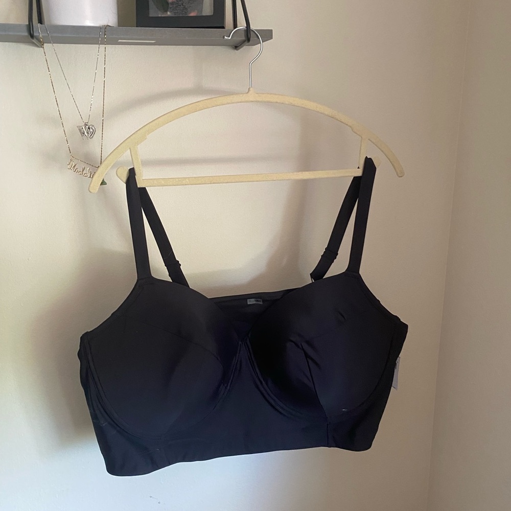 Old Navy Underwire Longline Swim Top (Plus)